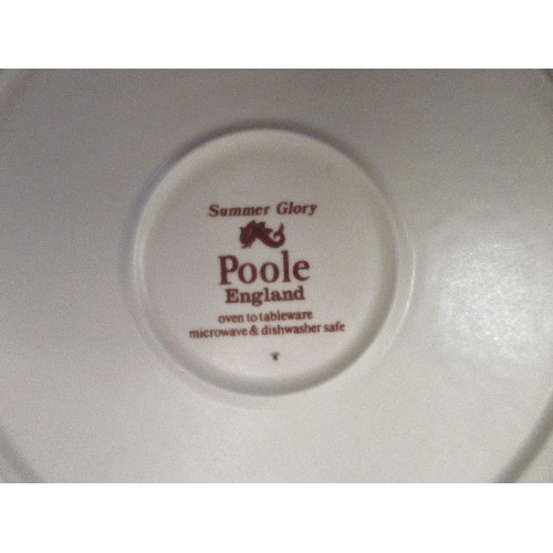 65 - 16 POOLE SUMMER GLORY PLATES