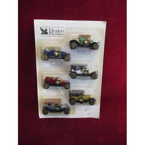 84 - READERS DIGEST SET OF 6 VINTAGE MODEL CARS