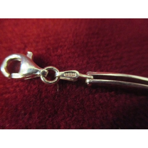 20 - 925 SILVER DOUBLE BAR BRACELET - 6.4 GRAMS - WITH A BOX