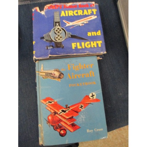 61 - POCKET BOOK OF FIGHTER AIRCRAFT BY ROY CROSS & A FURTHER POCKET BOOK OF AIRCRAFT