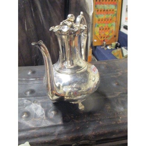 84 - VICTORIAN SILVER PLATED COFFEE POT