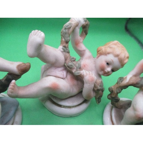 90 - 3 CHERUB ORNAMENTS