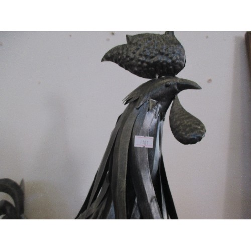 116 - LARGE METAL COCKEREL APPROX 56CM