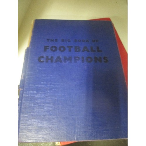 206 - 9 X VINTAGE FOOTBALL BOOKS INCL BOBBY CHARLTON'S BOOK OF EUROPEAN FOOTBALL, STANLEY MATTHEWS FOOTBAL... 