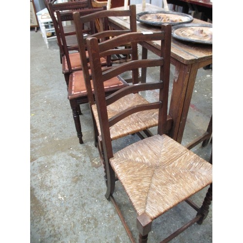 379 - 6 X VINTAGE CHAIRS INCL EDWARDIAN BEDROOM CHAIRS