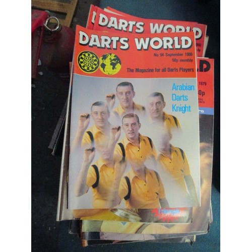 175 - 1970S/80S DARTS WORLD MAGAZINES