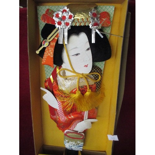 176 - JAPANESE GEISHA GIRL DECORATION IN BOX