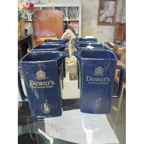 244 - 6 WADE  DEWAR'S SCOTCH WHISKY JUGS