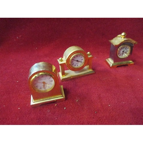 240 - 8 MINIATURE CLOCKS INCLUDING GO-KART