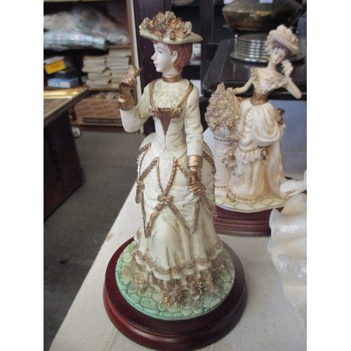 236 - 5 LADY FIGURINES INCLUDING LEONARDO