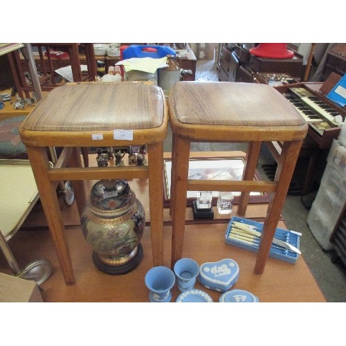 285 - PAIR OF VINTAGE KITCHEN STOOLS