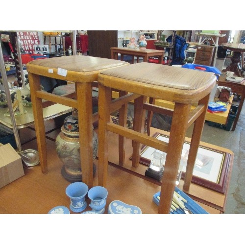 285 - PAIR OF VINTAGE KITCHEN STOOLS