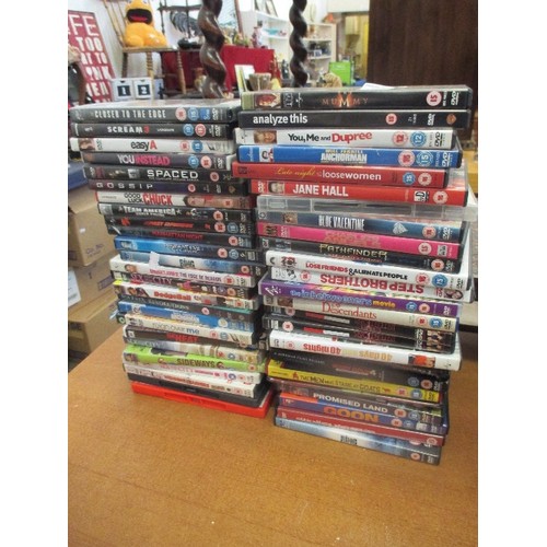 293 - QUANTITY OF DVD'S INC SEX AND THE CITY, SPACED, GOOD LUCK CHUCK, DODGEBALL ETC