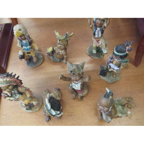 301 - K'S COLLECTION USA OF 8 NATIVE AMERICAN FIGURES