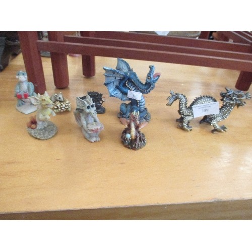 309 - COLLECTION OF DRAGON FIGURES