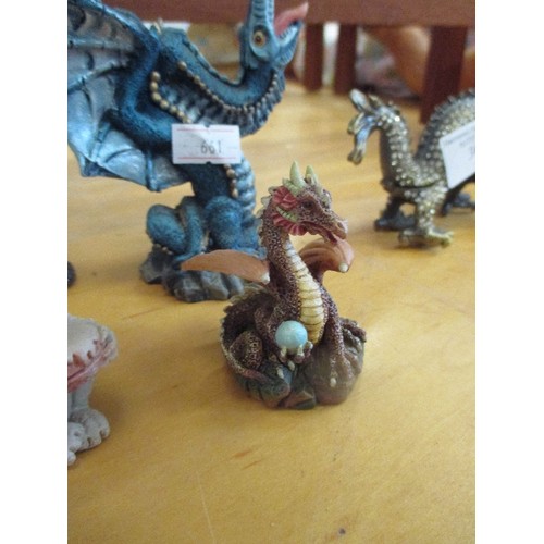 309 - COLLECTION OF DRAGON FIGURES