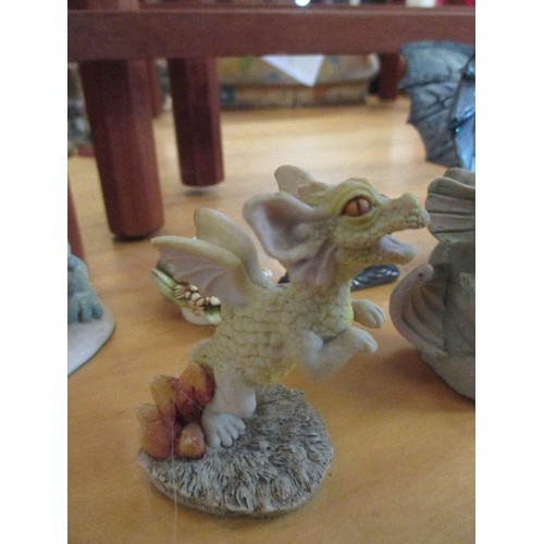 309 - COLLECTION OF DRAGON FIGURES