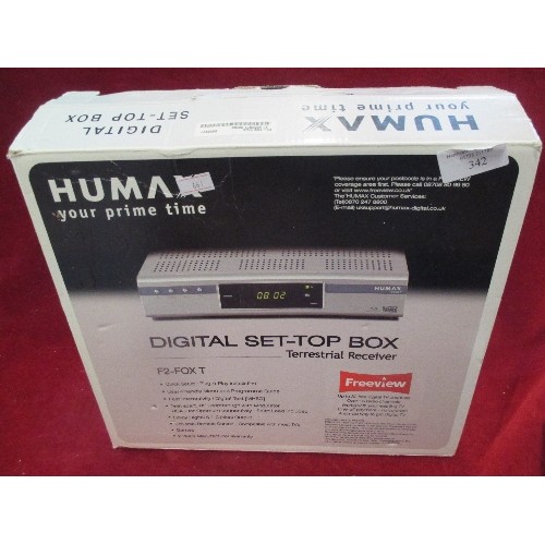 342 - HUMAX DIGITAL SET TOP BOX - TERRESTRIAL RECEIVER