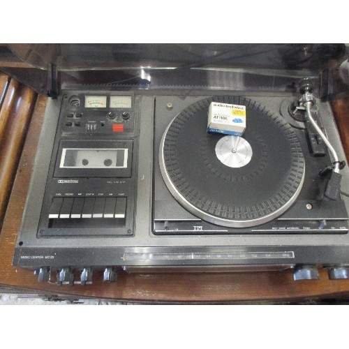 351 - ITT MUSIC CENTER MC22 WITH TURNTABLE & CASSETTE PLAYER, WITH INSTRUCTION BOOKLET