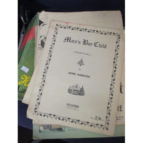 207 - VINTAGE SHEET MUSIC INCLUDING MARY'S BOY CHILD