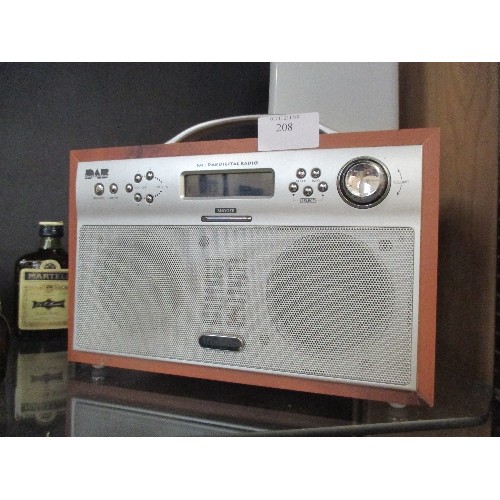 208 - MORPHY RICHARDS ALARM CLOCK LAMP & A DAB  RADIO