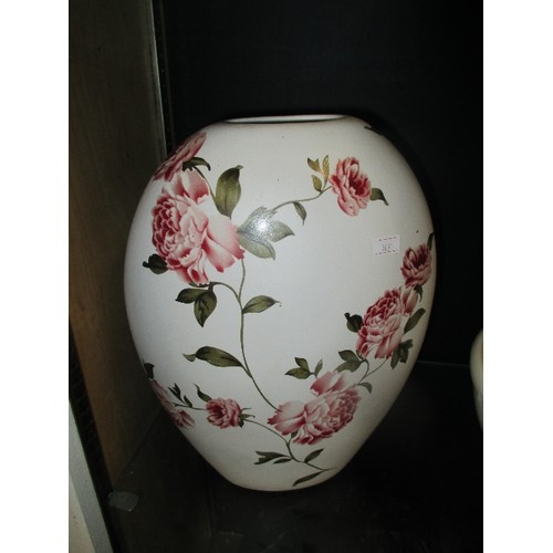 212 - PORTMEIRION BOWL, WEDGWOOD JASPERWARE BOWL & LARGE VASE