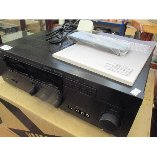 414 - YAMAHA DSP - A590 DIGITAL AV AMPLIFIER WITH INSTRUCTIONS, REMOTE AND BOX - APPEARS AS NEW