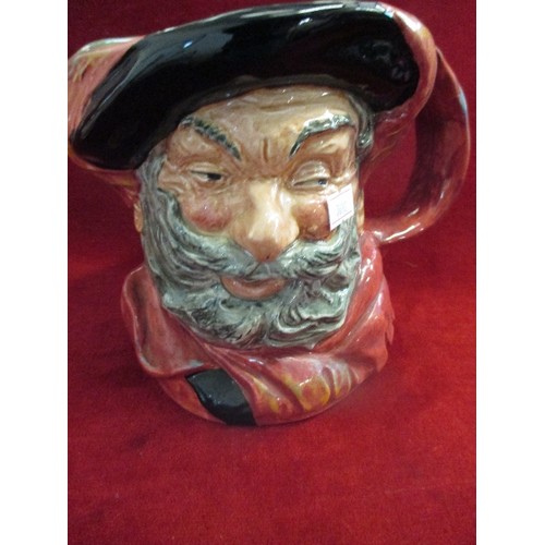 194 - ROYAL DOULTON FALSTAFF TOBY JUG & A FURTHER FACE DESIGN JUG