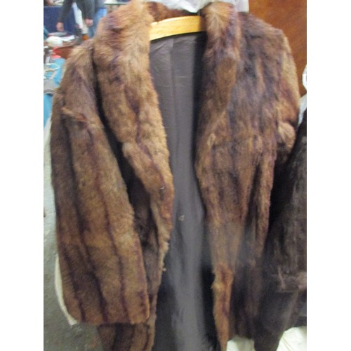 223 - 2 LADIES FUR COATS