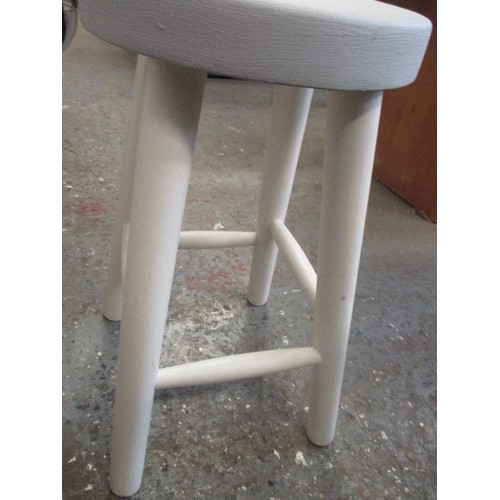 294 - PAINTED WOODEN STOOL