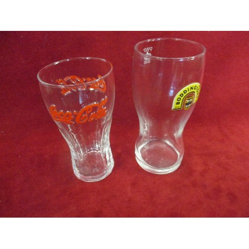 305 - 2 CRATES OF DRINKING GLASSES INCL CUT GLASS, IRISH LIQUEUR GLASSES ETC