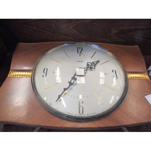 381 - 3 X VINTAGE CLOCKS INCL SMITHS