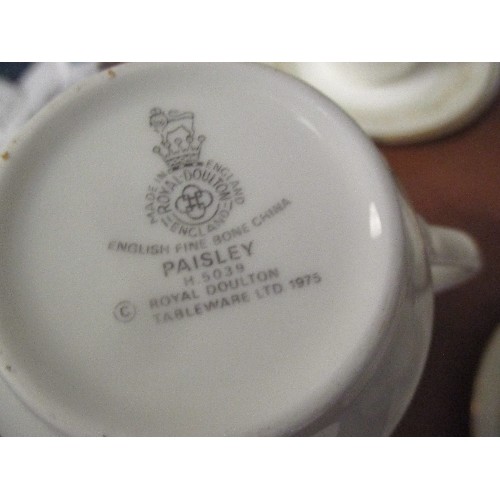 460 - ROYAL DOULTON BONE CHINA PAISLEY TEASET - 25 PIECES