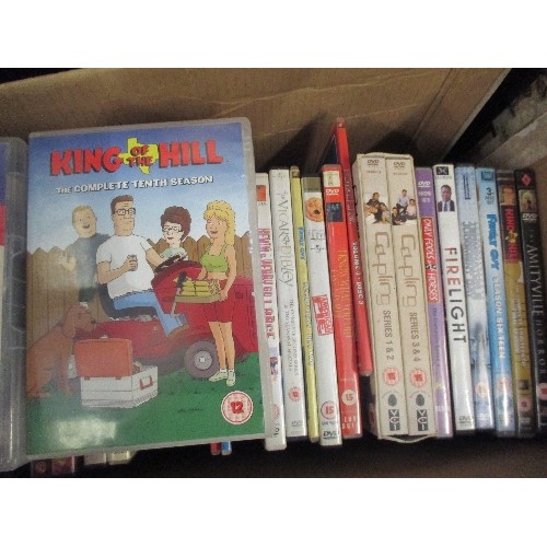 474 - LARGE BOX OF DVDS INC MADAGASCAR, FAMILY GUY, THE OSBOURNES, SHREK ETC