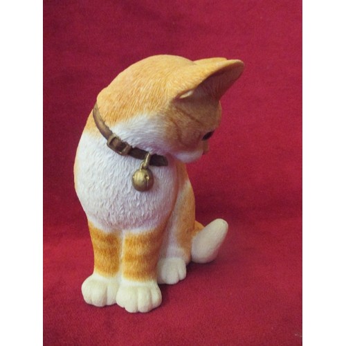 9 - SHERRATT & SIMPSON GINGER KITTEN MODEL - 15CM