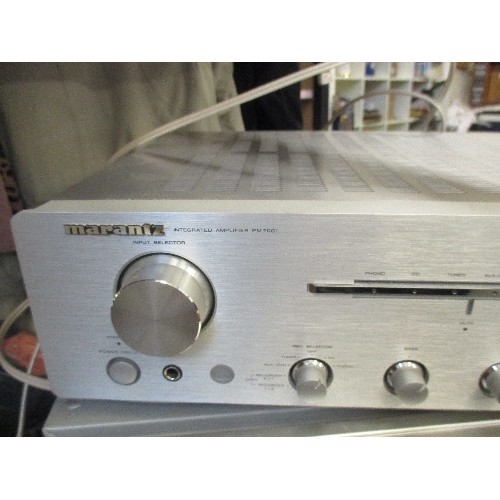 376A - MARANTZ INTEGRAL AMPLIFIER, PM7001 - IN GREY BRUSHED STEEL FINISH