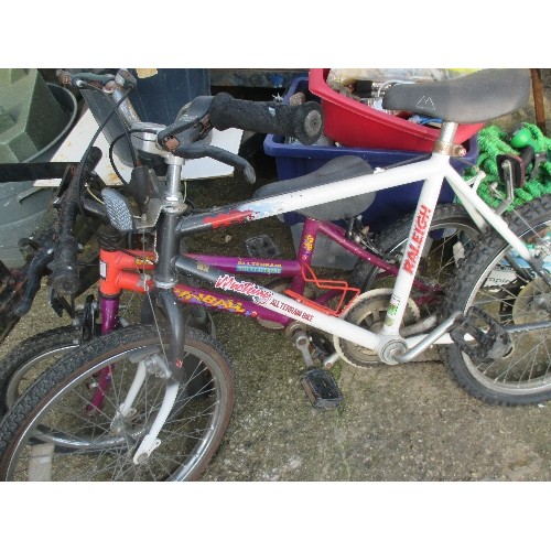 509 - 3 X BICYCLES INCLUDING ADULT RACING BIKE BY RUDI ALTIOG & 2 X CHILDRENS BIKES