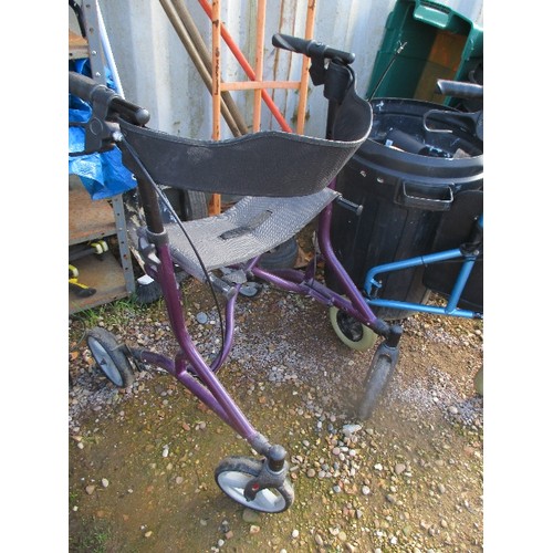 535 - 4 X MOBILITY AID ROLLATORS / STROLLERS