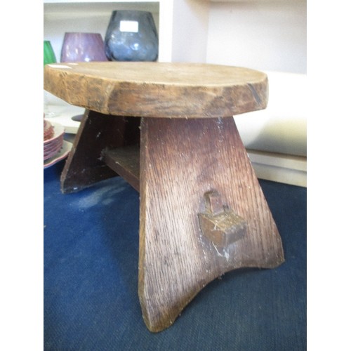 69 - VINTAGE HAND MADE WOODEN STOOL