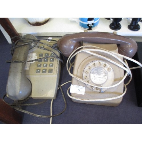 74 - 2 RETRO TELEPHONES