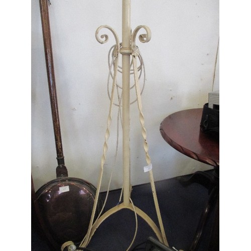 123 - WROUGHT IRON STANDARD LAMP