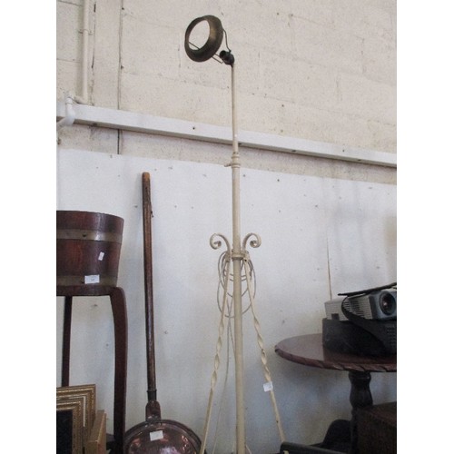 123 - WROUGHT IRON STANDARD LAMP