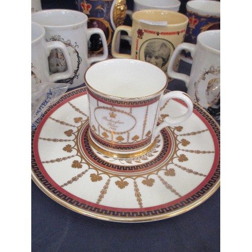 135 - COLLECTION OF ROYALTY COMMEMORATIVE CHINA