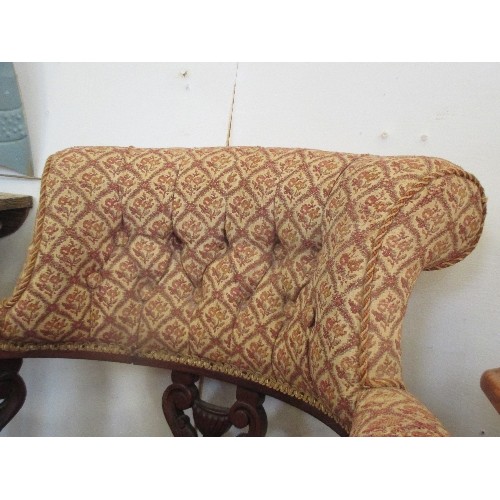 136 - EDWARDIAN BEDROOM CHAIR FOR RESTORATION