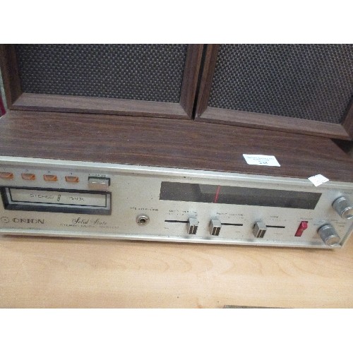 238 - ORION 8-TRACK & RADIO PLAYER WITH SPEAKERS