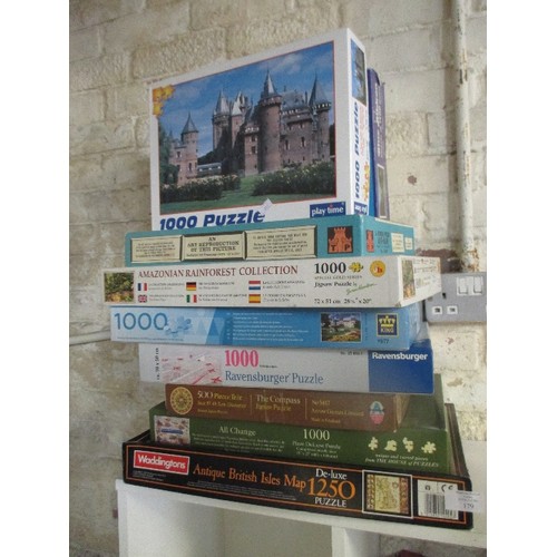 179 - 9 ASSORTED JIGSAW PUZZLES