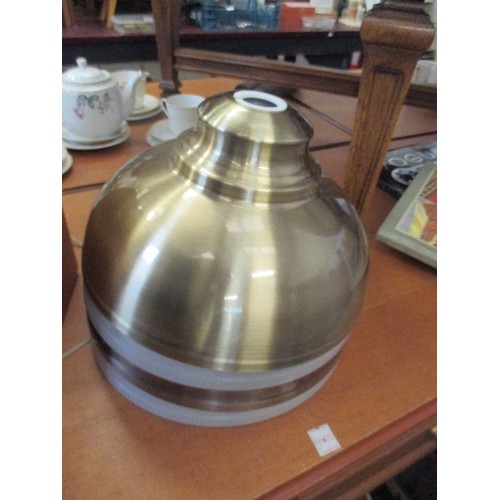 275 - 6 METAL INDUSTRIAL STYLE LAMPSHADES IN VARIOUS COLOURS