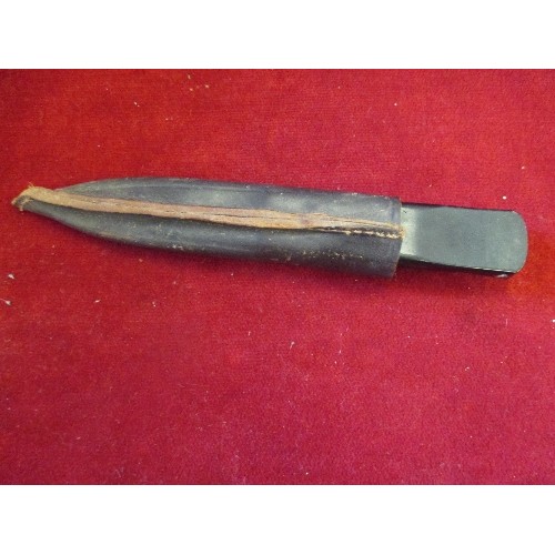 23 - SCOTTISH SKEAN-DUBH KNIFE (FOR HIGHLAND DRESS) - BLADE MARKED J NOWILL & SONS, SHEFFIELD