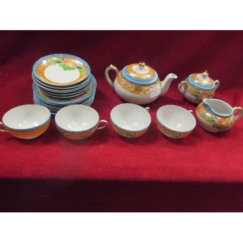 41 - 1930'S JAPANESE PORCELAIN TEASET - HAND PAINTED