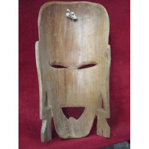 77 - CARVED WOODEN FACE MASK